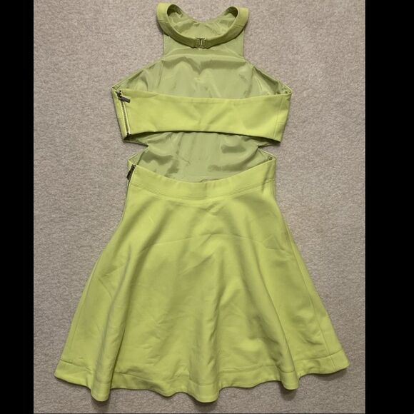 ELIZABETH and JAMES Halter backless Neon Dress - Picture 6 of 8